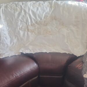 Baby Blanket White Lace Fabric